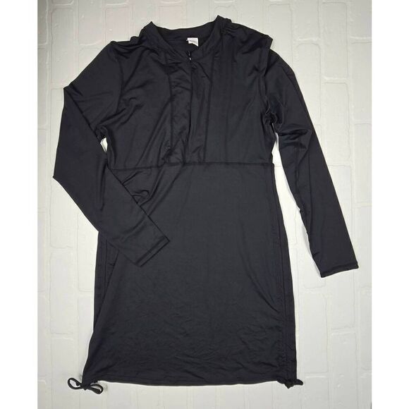 Unbranded Black 1/2 ZipUp Swim Cover up XXL - Picture 1 of 1